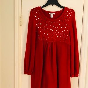 Style & Company silver beaded sweater